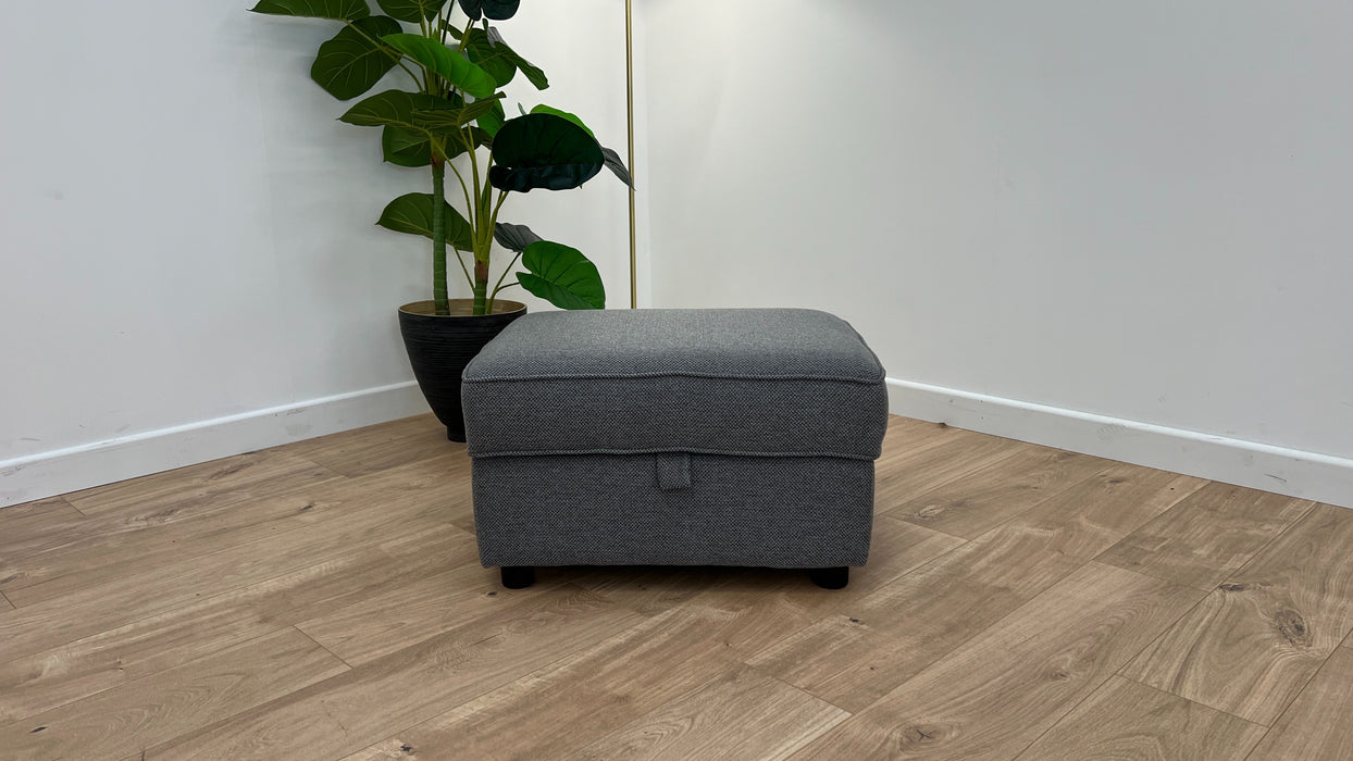 Keswick Storage Footstool - Fabric - Bentley Graphite