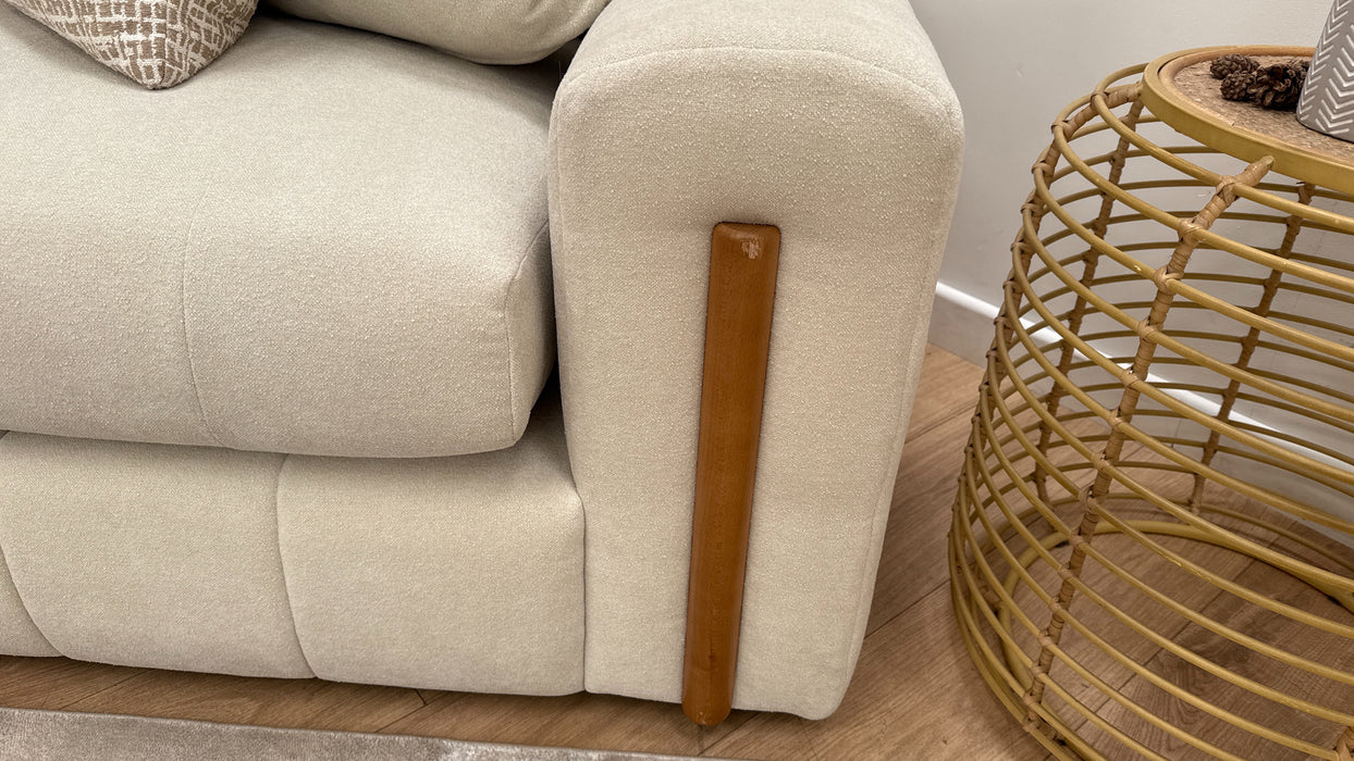 Sofology Soho Fabric 4 Seater Sofa in Boucle Natural