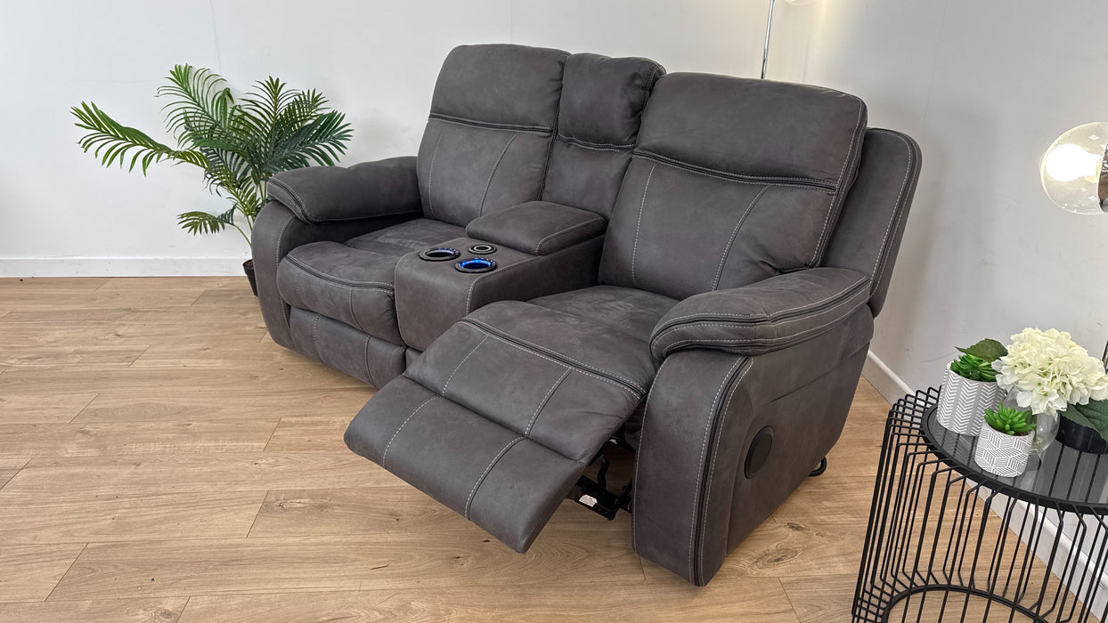 Vinson 2 Seater Power Reclining Sofa + Smart Console