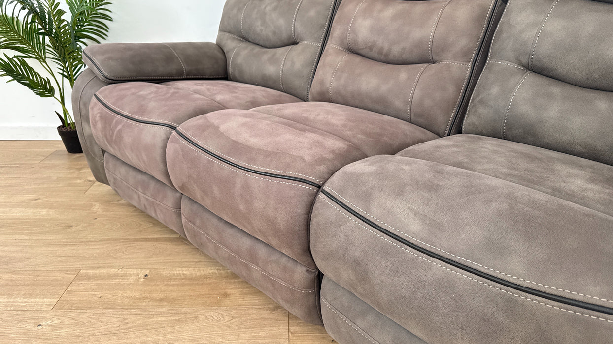 Vinson 3 Seater Fabric Manual Recliner