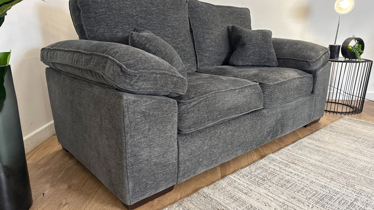 Sofology Brixton Fabric 2 Seater in Charcoal All Over