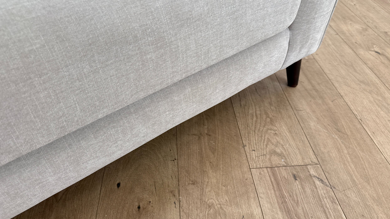 Sofology The Mayfair 4 Seater Split in Soft Chenille Fabric Linen/Pearl Mix