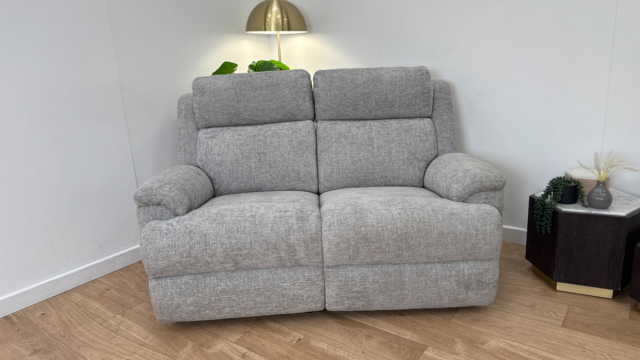 Sofology The Gracie 2 Seater Fabric Recliner Sofa in Hopsack Chenille Dove