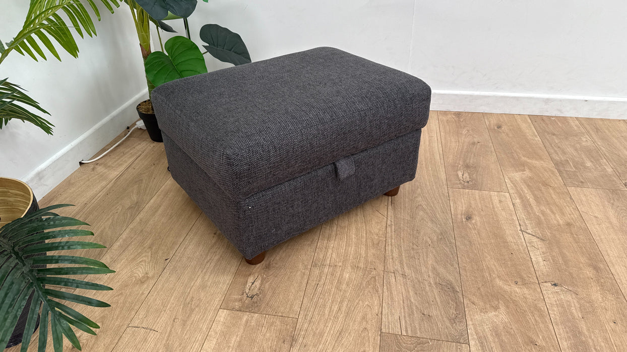 DFS New Camden Fabric Storage Footstool in Stone