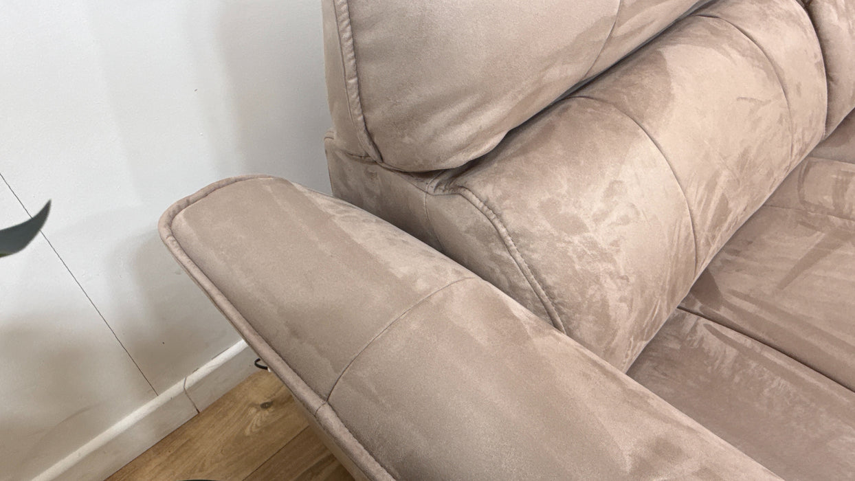 Sofology Cadenza Fabric 1 Corner 3 Power Recliner/Headrest in Lifestyle Plush Nutmeg