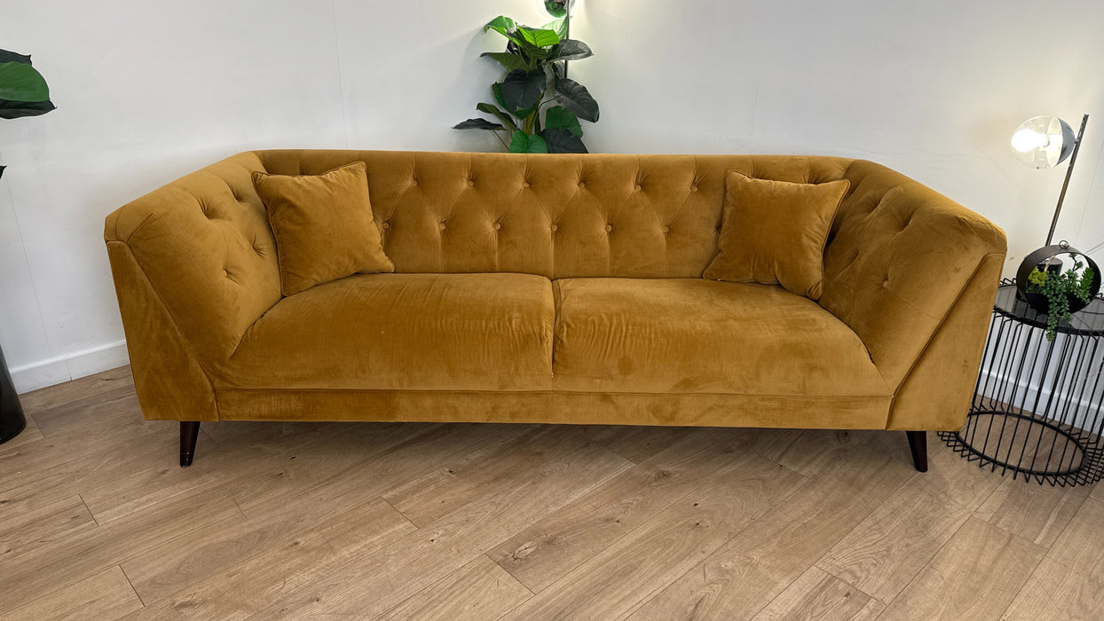 Sofology Bridgerton Fabric 4 Seater in Vader Nugget Gold