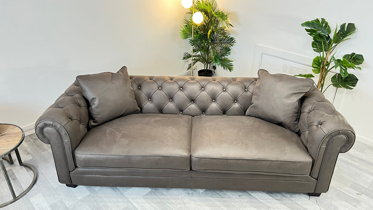 Oxford 3 Seater - Fabric Sofa -Altara Cappuccino