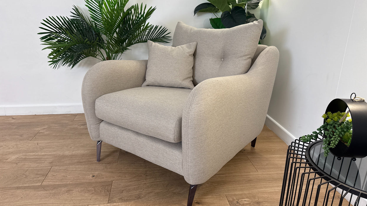 Sofology Ambleside Fabric Chair in Bentley Taupe