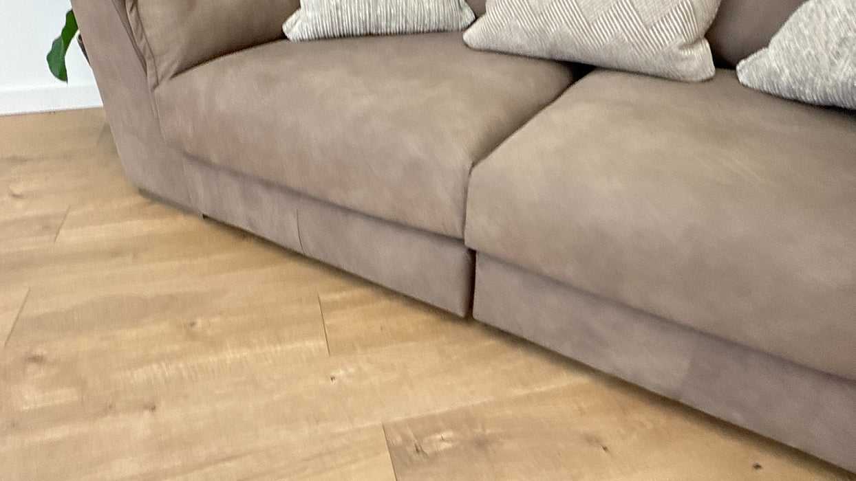 Strato 3 Seat Split - Leather Taupe/Natural Mix