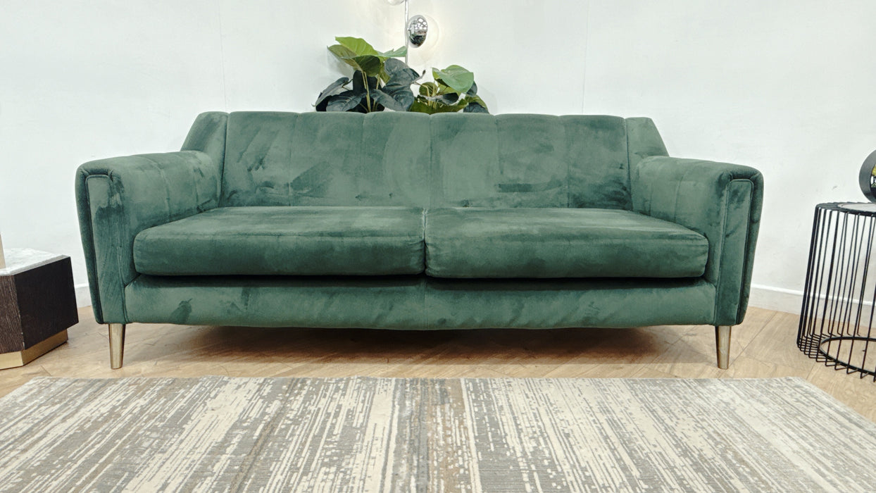 Sofology Ivanna Fabric 3 Seater in Festival Spotted Emerald Mix