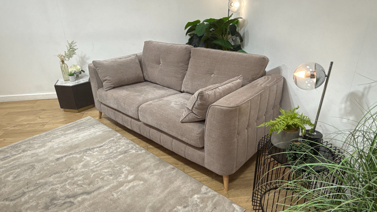 Sofology Remy 3 seater in Soft Chenille Wicker All Over