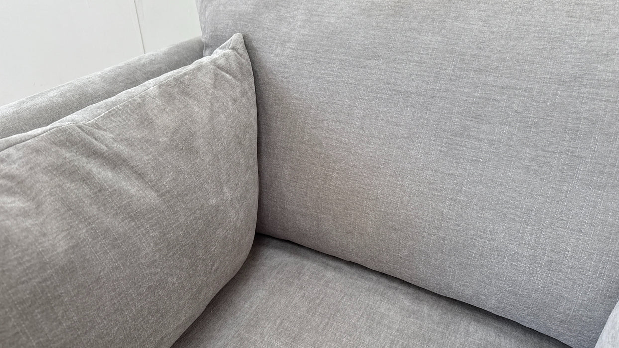 Sofology Calista Fabric Swivel Chair in Calista Soft Chenille Silver