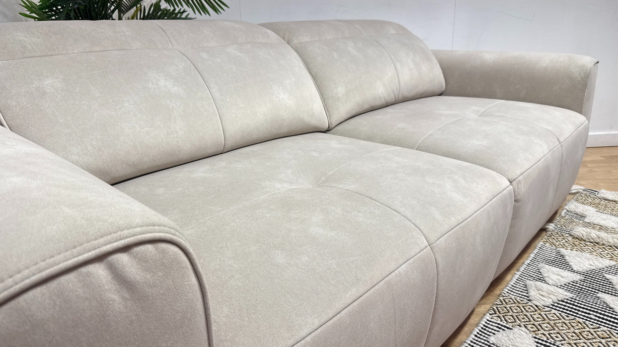 Sofology Riviera Fabric Motion Chaise in Lifestyle Flecked Ivory