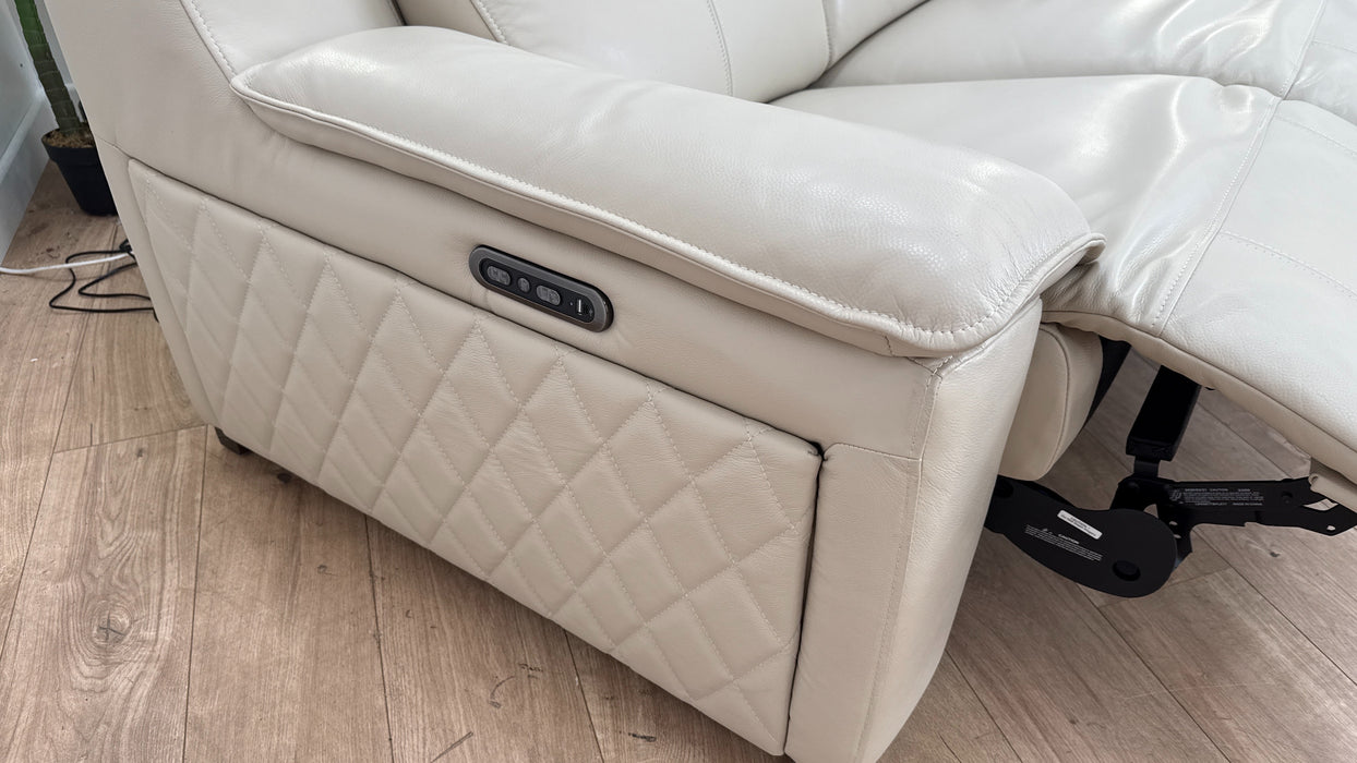 Sofology The Benz 2 Seater Recliner Sofa in Trusty Sheen Bone China