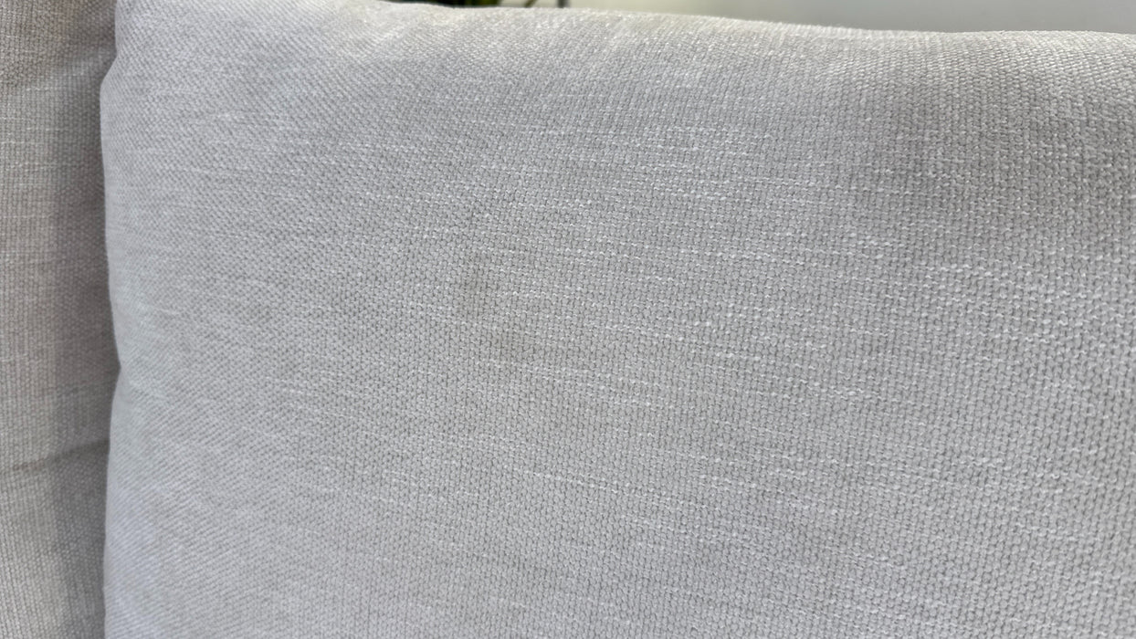 Sofology Mayfair Fabric 2 Seater Foam Seats in Linen Look Chenille Mist/Pearl Mix