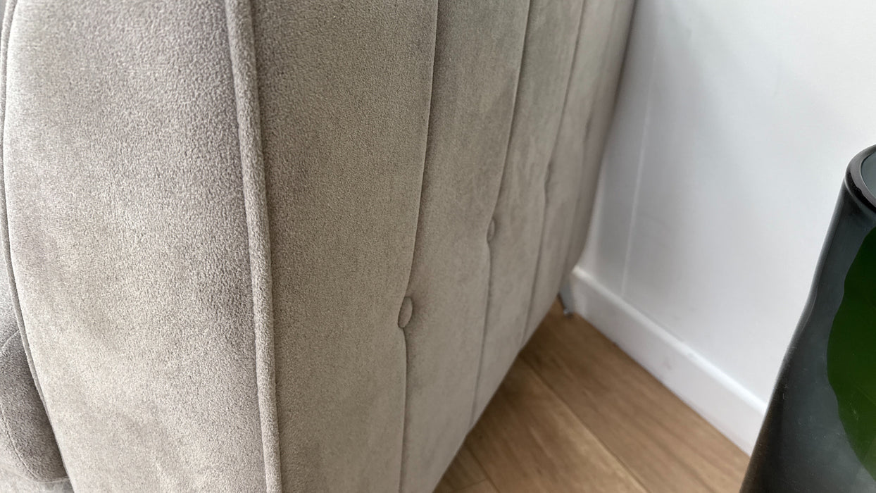 Sofology Luella Fabric Grande Sofa in Soft Sherpa Silver