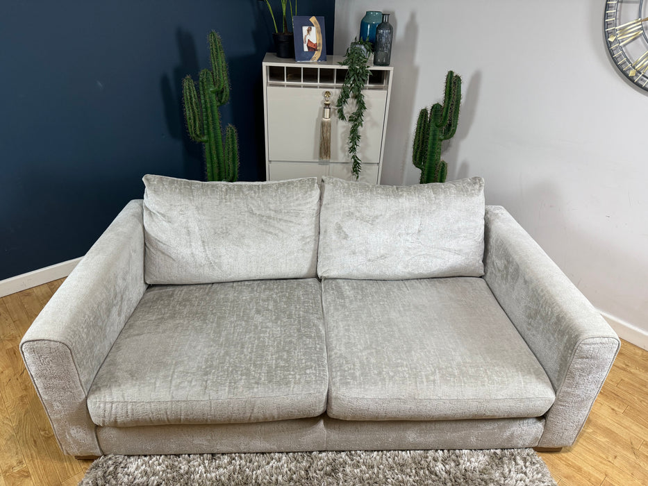 Majestica Fabric 3 Seater - Plain Silver (WA2)