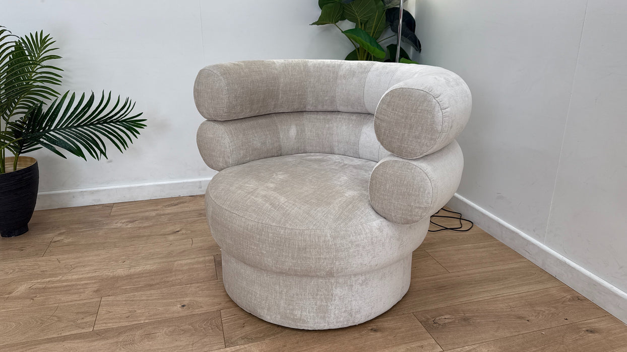 Sofology The Fitzrovia Fabric Accent Chair in Mist