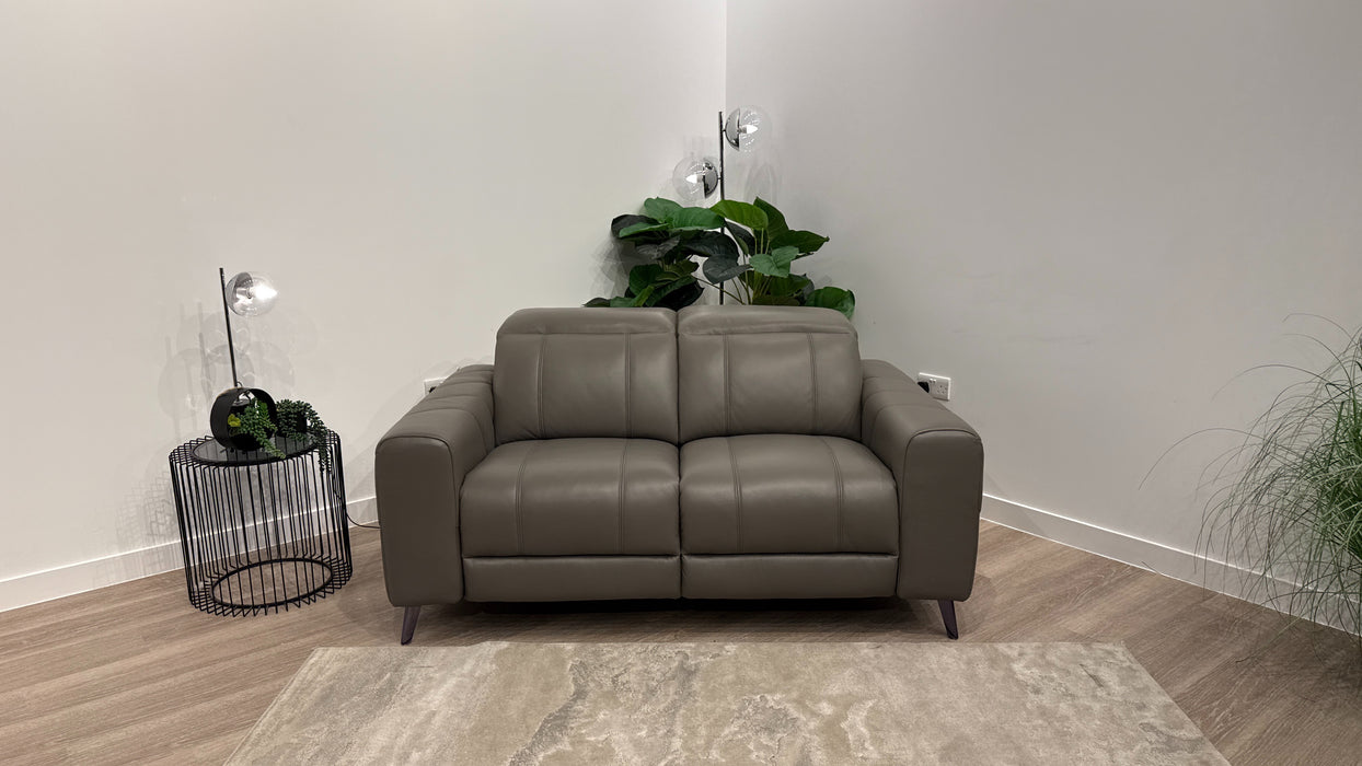 Sofology Allure Leather 2 Seater in Trusty Embossed Elephant