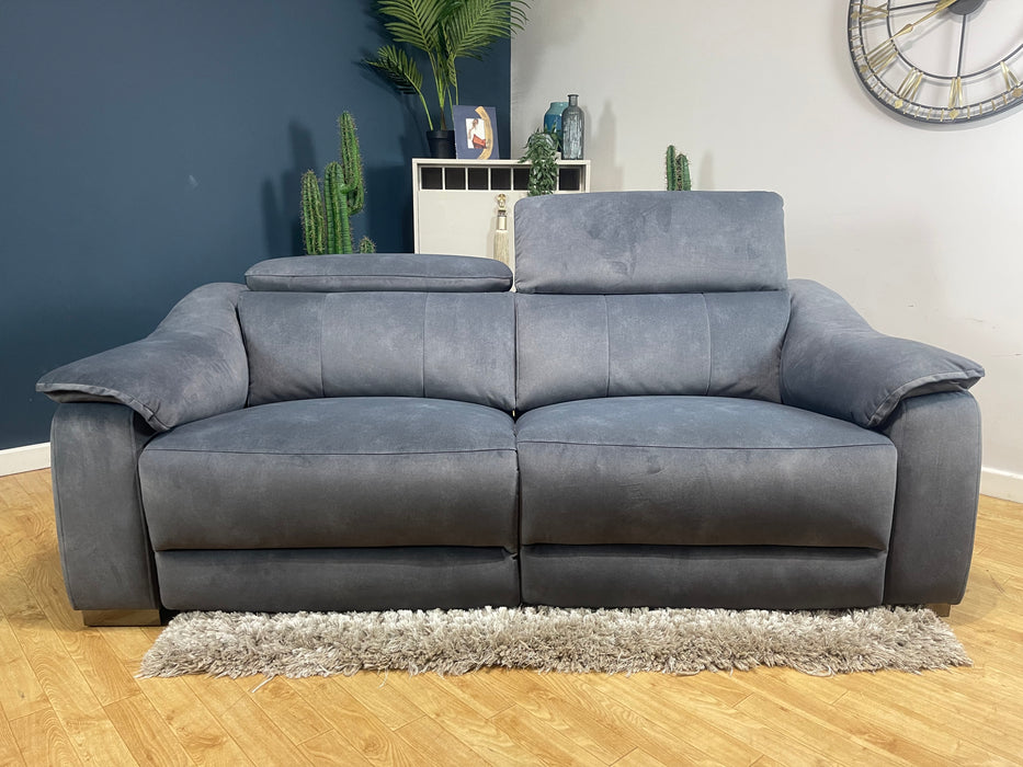 Carrera 2.5 Seater Power Recliner Lifestyle Flecked Fabric Charcoal (WA2)