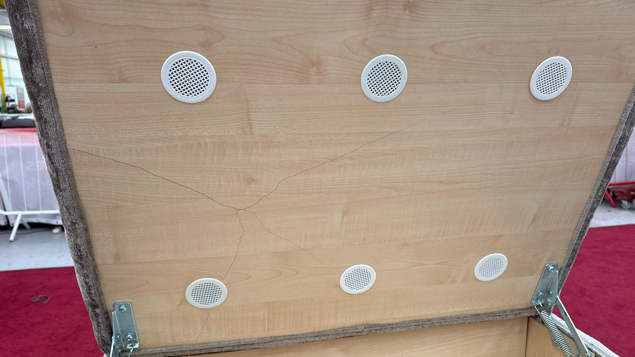 Sofology Cove Fabric Storage Footstool in MInk