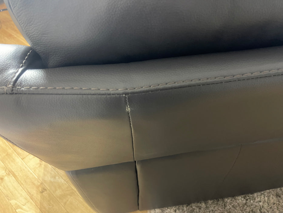 Radley Leather 3 Seater Sofa - Le Mans Charcoal (WA2)