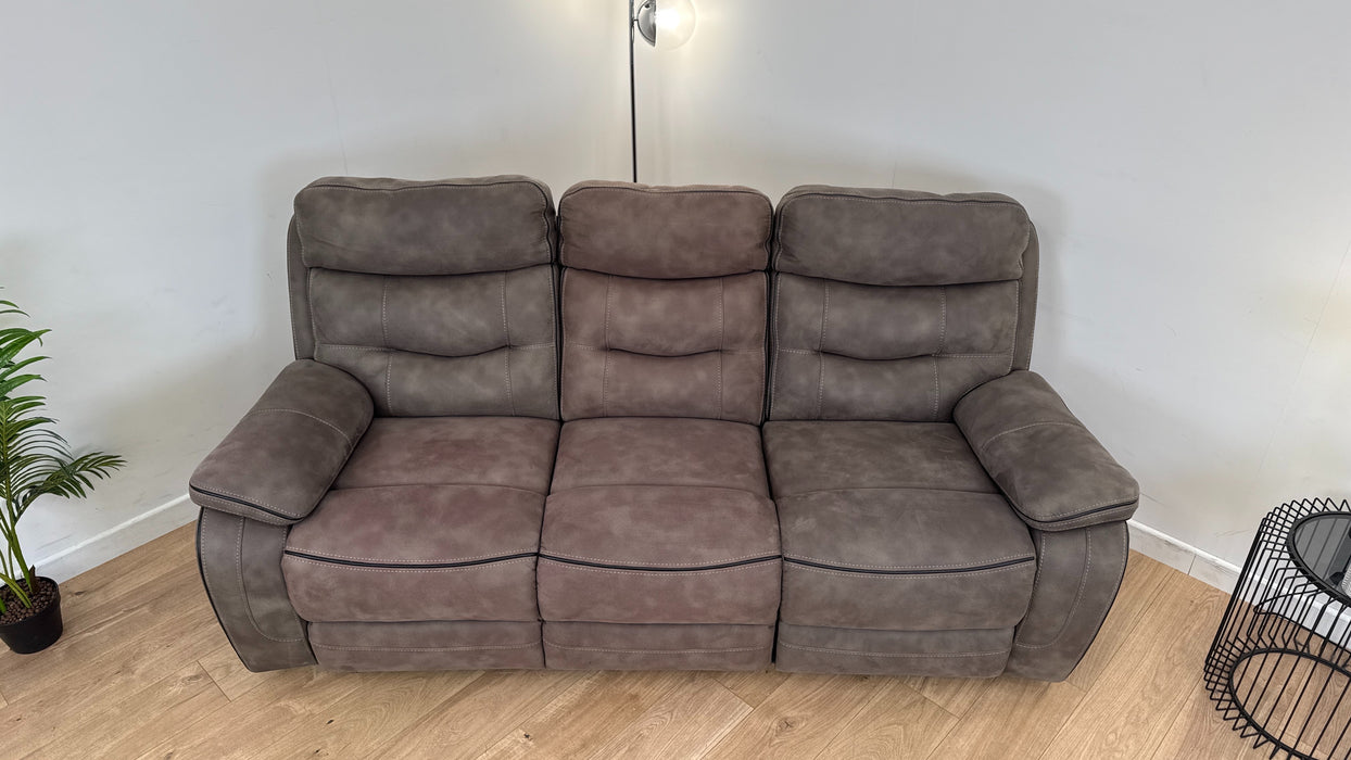 Vinson 3 Seater Fabric Manual Recliner