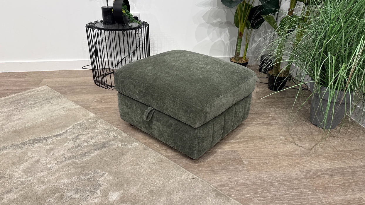 Sofology Elara Storage Foot Stool In Smooth Chenille Ecalyp
