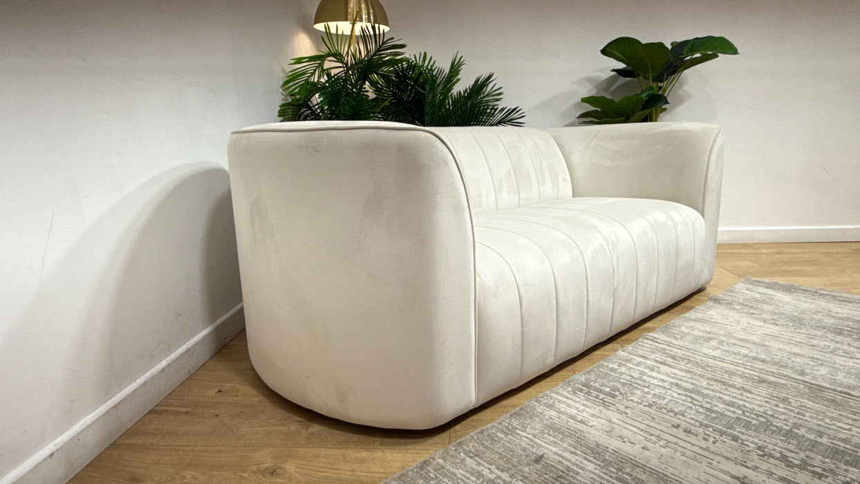 Sofology The Fitzrovia Fabric 2 Seater in Matt Velvet Milk Mix Without Trim