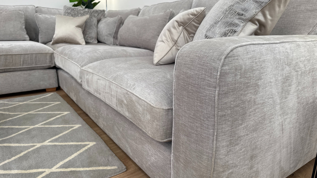 Cavalli 3 Corner 3 Sofa - Fabric - Blanik Silver Mix