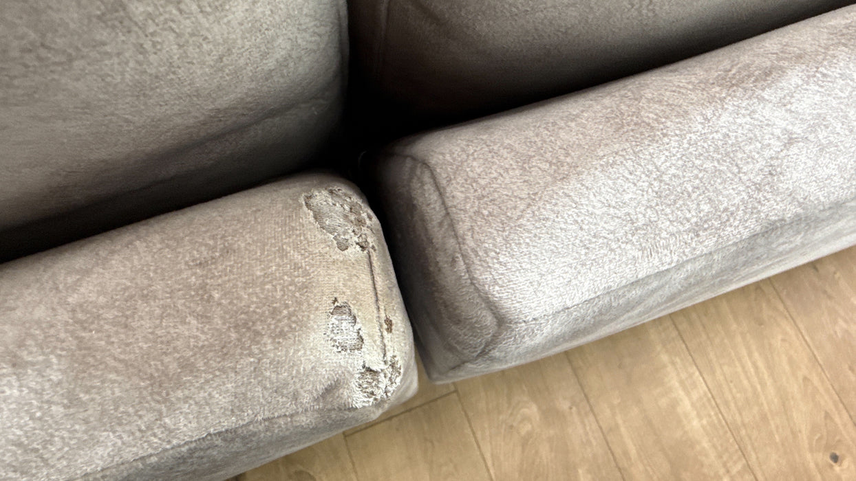 Sofology The Hackney Fabric 2 Corner 1 Chaise Memory Foam Seats in Lifestyle Dapple Fabric Stone Mix