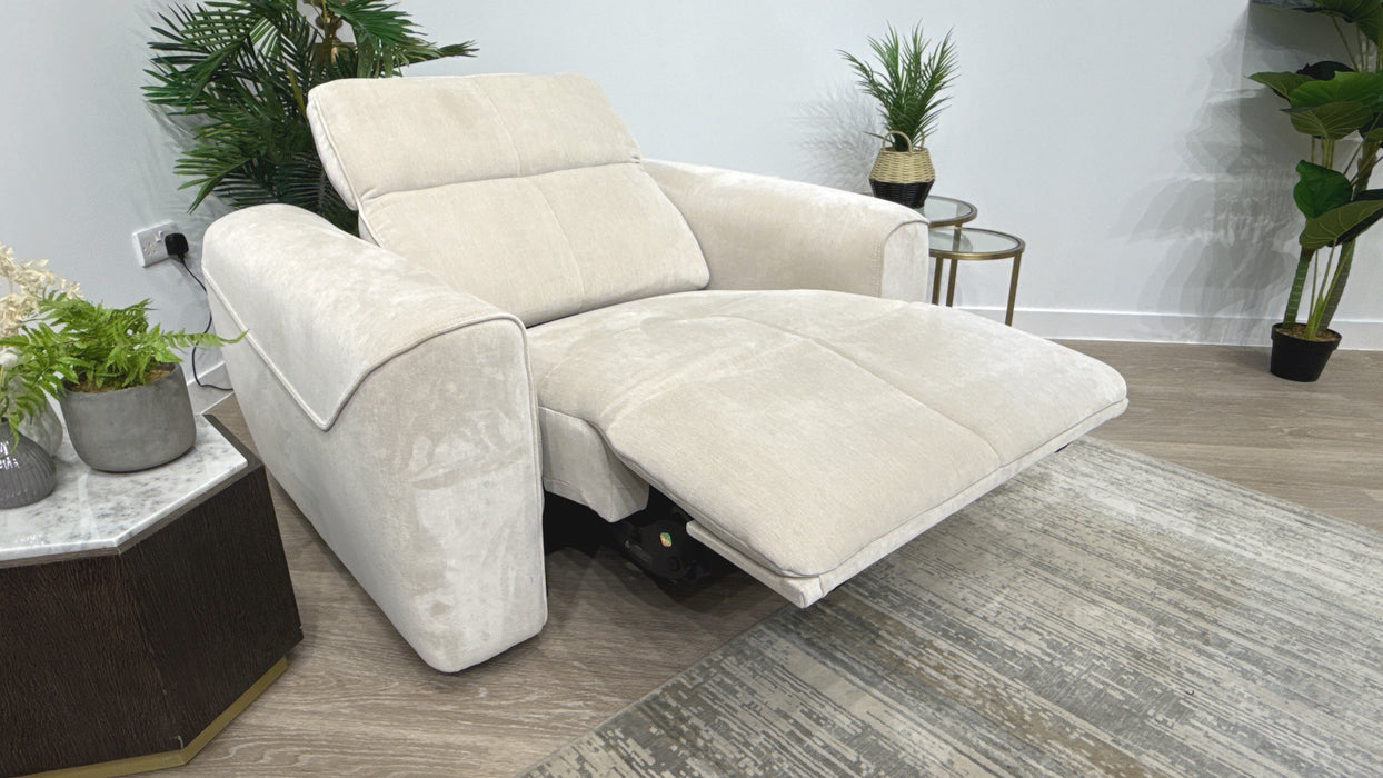 Sofology Riviera Fabric Loveseat in Relaxed Chenille Cotton