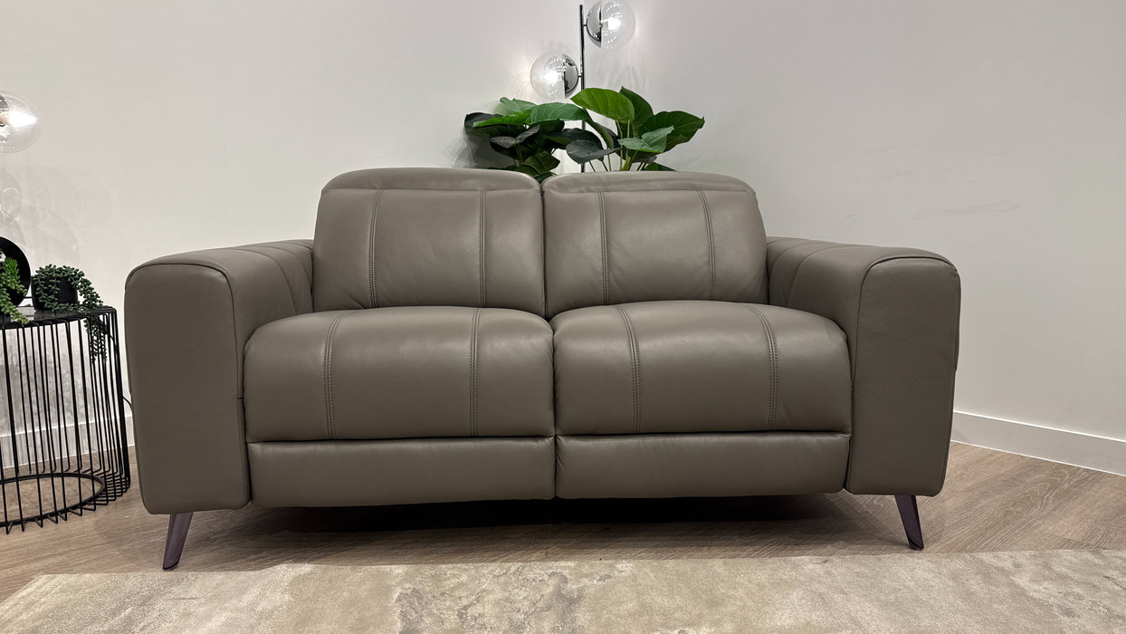 Sofology Allure Leather 2 Seater in Trusty Embossed Elephant