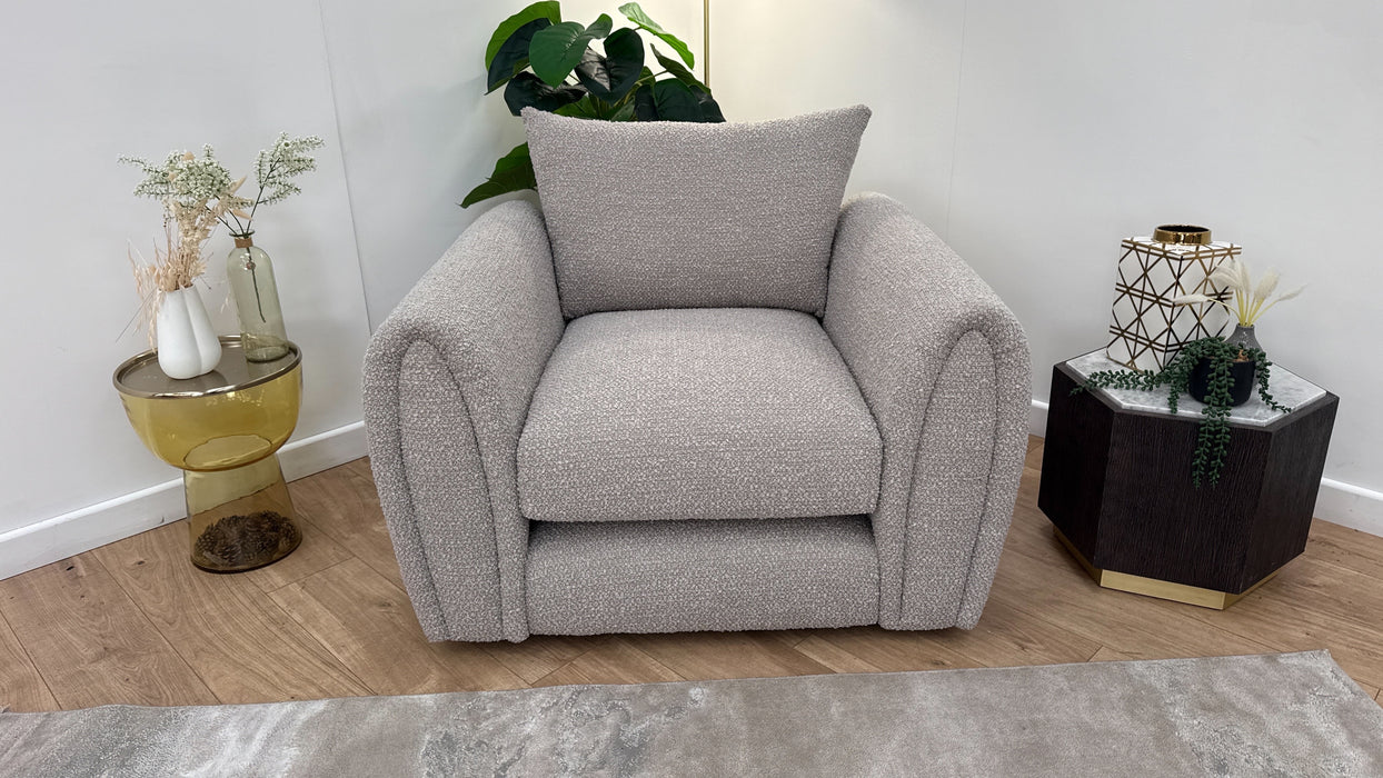 Sofology Marble Arch Fabric Chair in Cologne Plain Mink