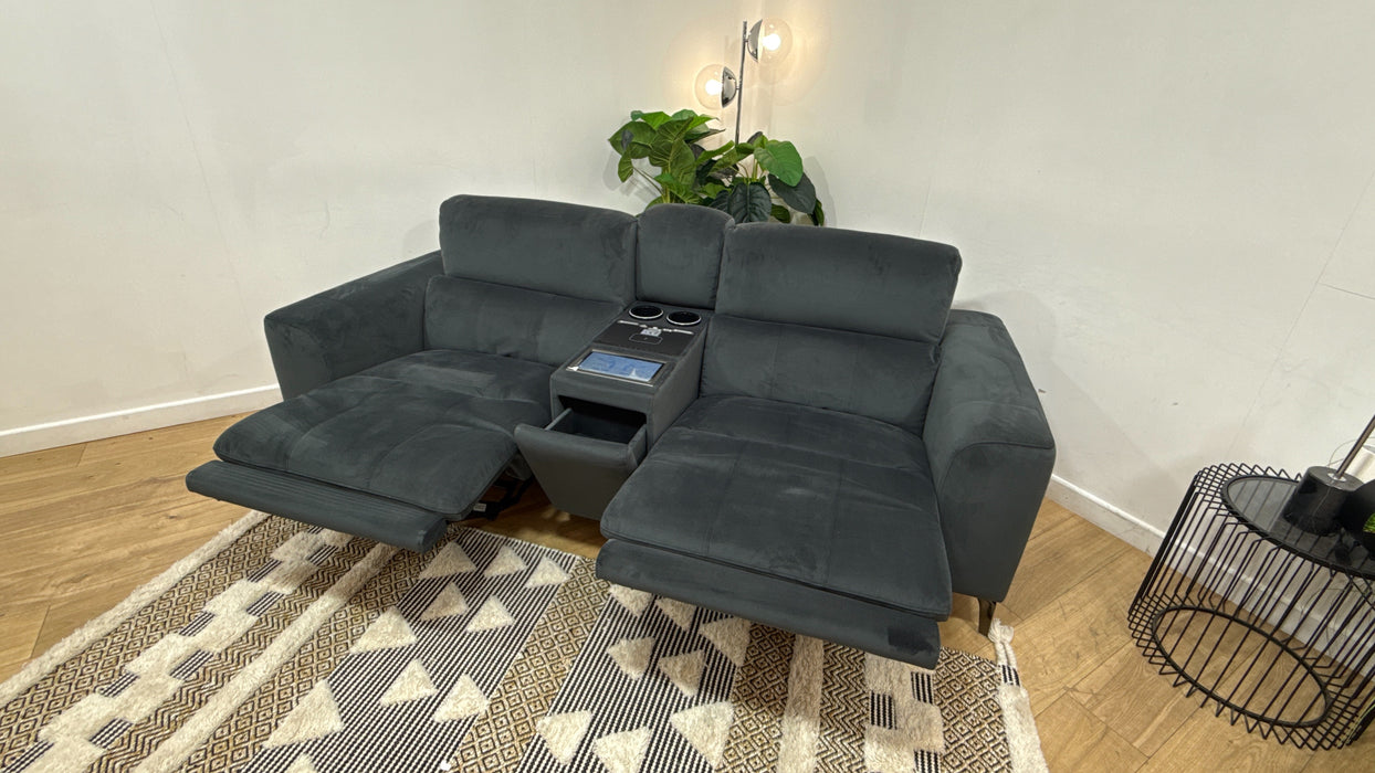 DFS Visionary Large 2 Seater Power Plus Recliner/ Headrest/ Heated Seats