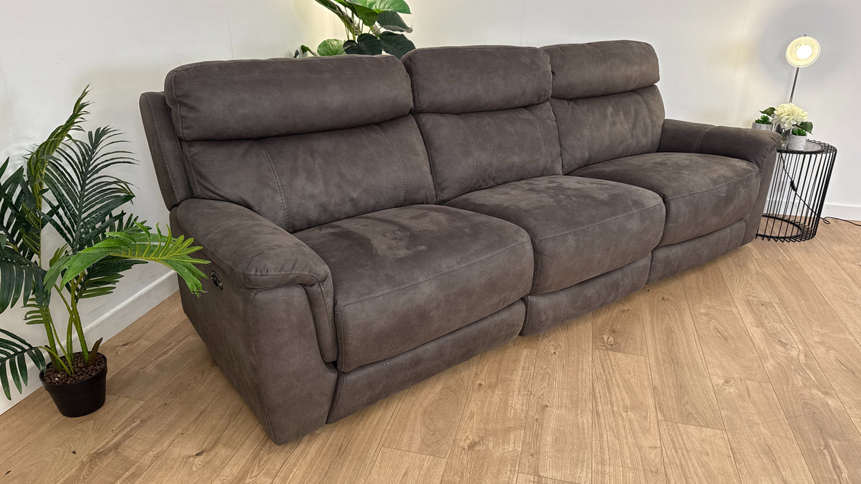 Ronan 3 Seater - Fabric Sofa - Brown