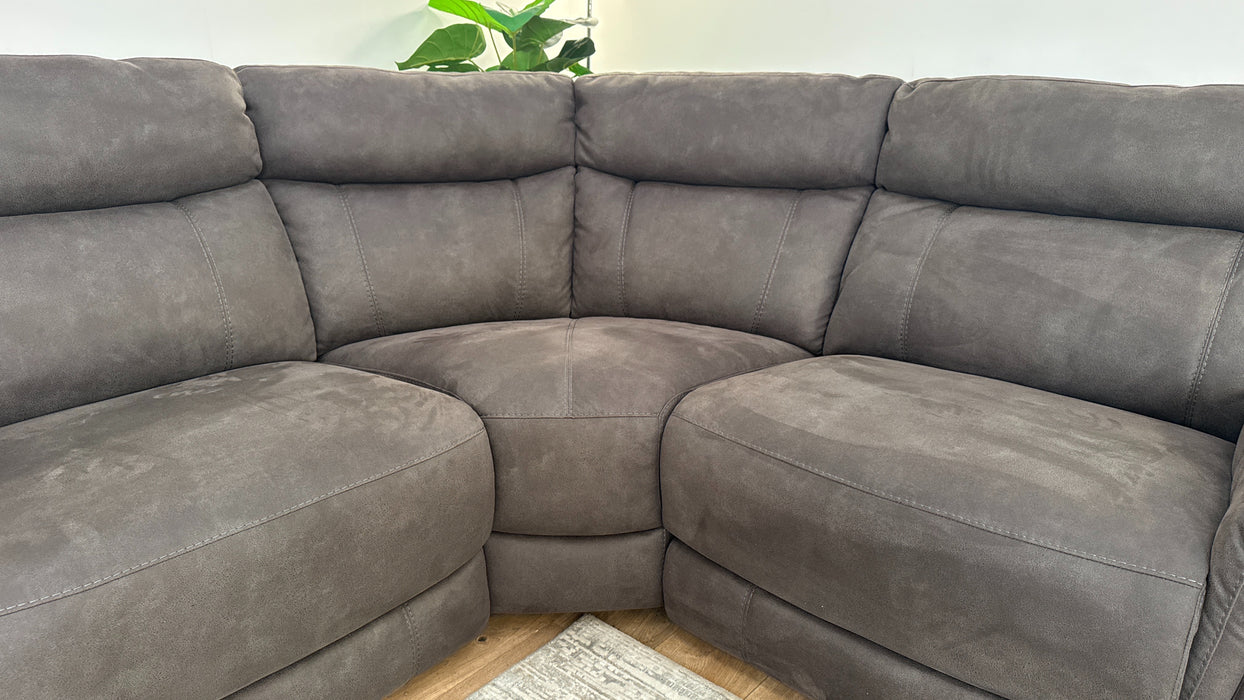 DFS Ronan Fabric Power Recliner in Pepper