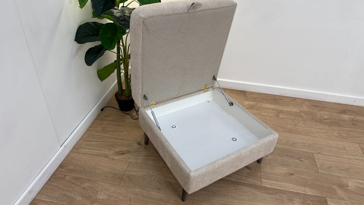 Sofology The Hackney Footstool in Dapple Natural All Over