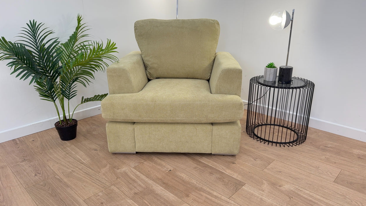 Freya 1 Seater - Fabric Chair - Lime Green