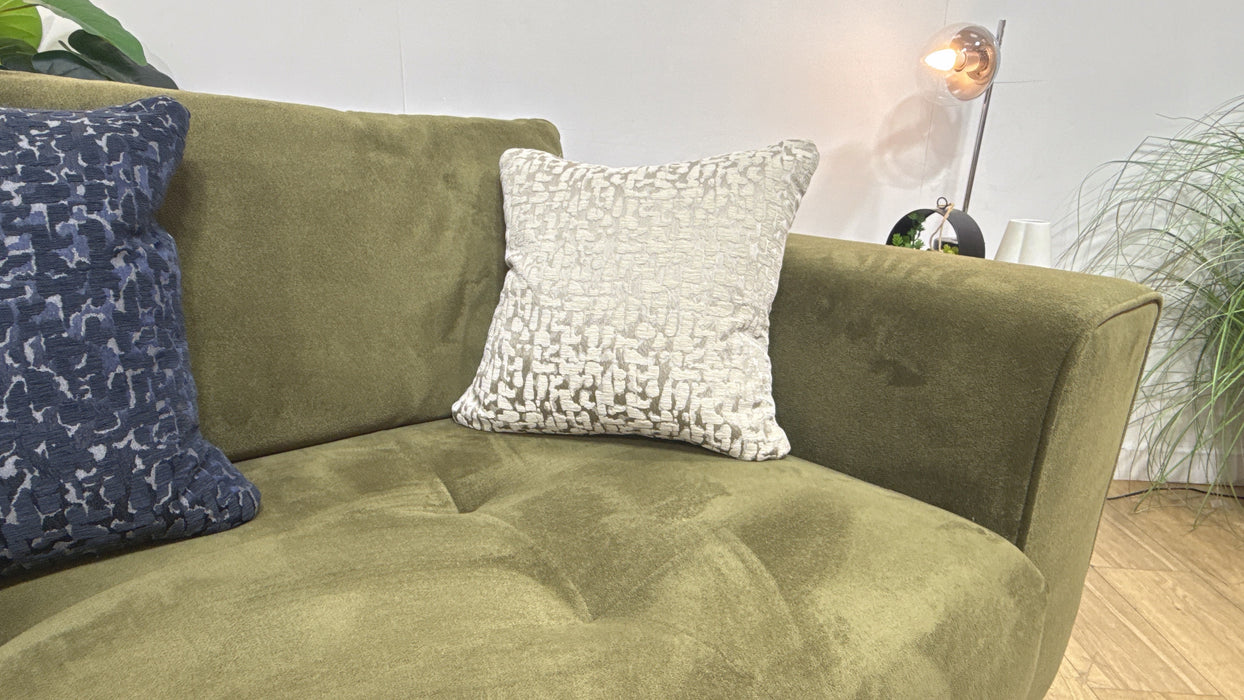 Sofology Ascot Fabric 4 Seater Split Bench Seats in Soft Sherpa Olive Mix