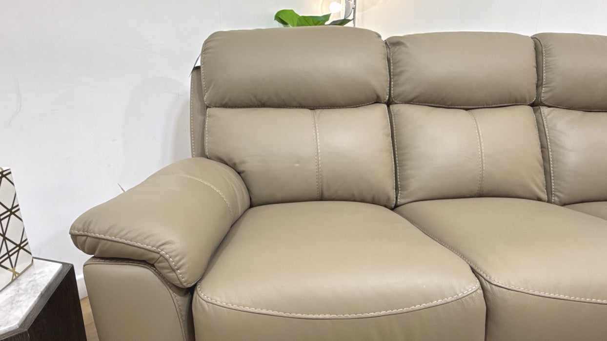 DFS Nevara Leather 3 Seater Power Recliner in Camel