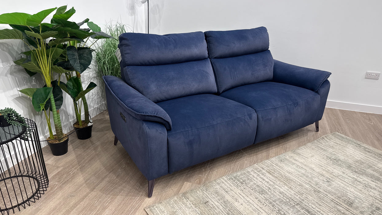 Sofology Arlo Fabric 2.5 Seater Power Recliner in Lifestyle Flecked Navy