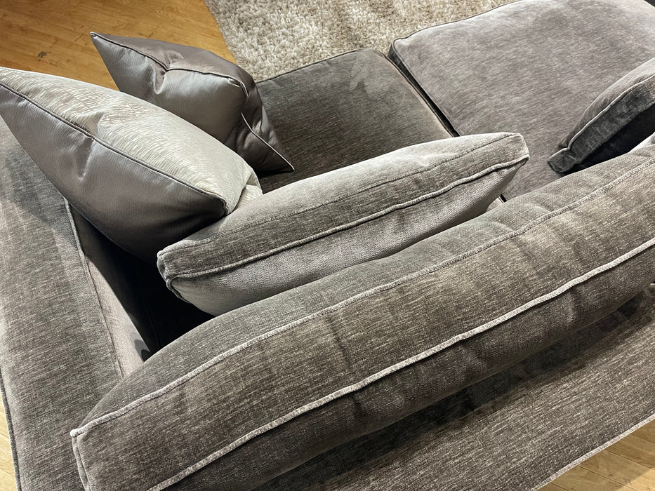 Cavalli 3 Seater Split With Armless Unit Blanik Mushroom Fabric (WA2)