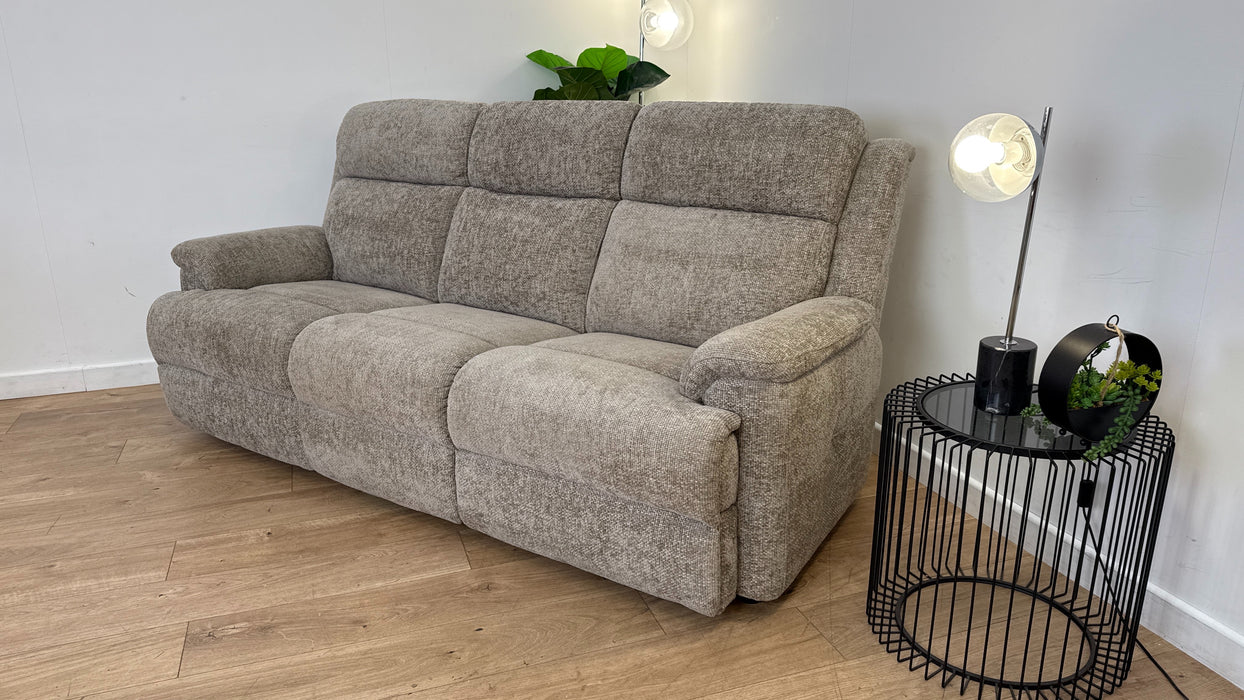 Sofology Gracie Fabric 3 Seater in Hopsack Chenille Linen