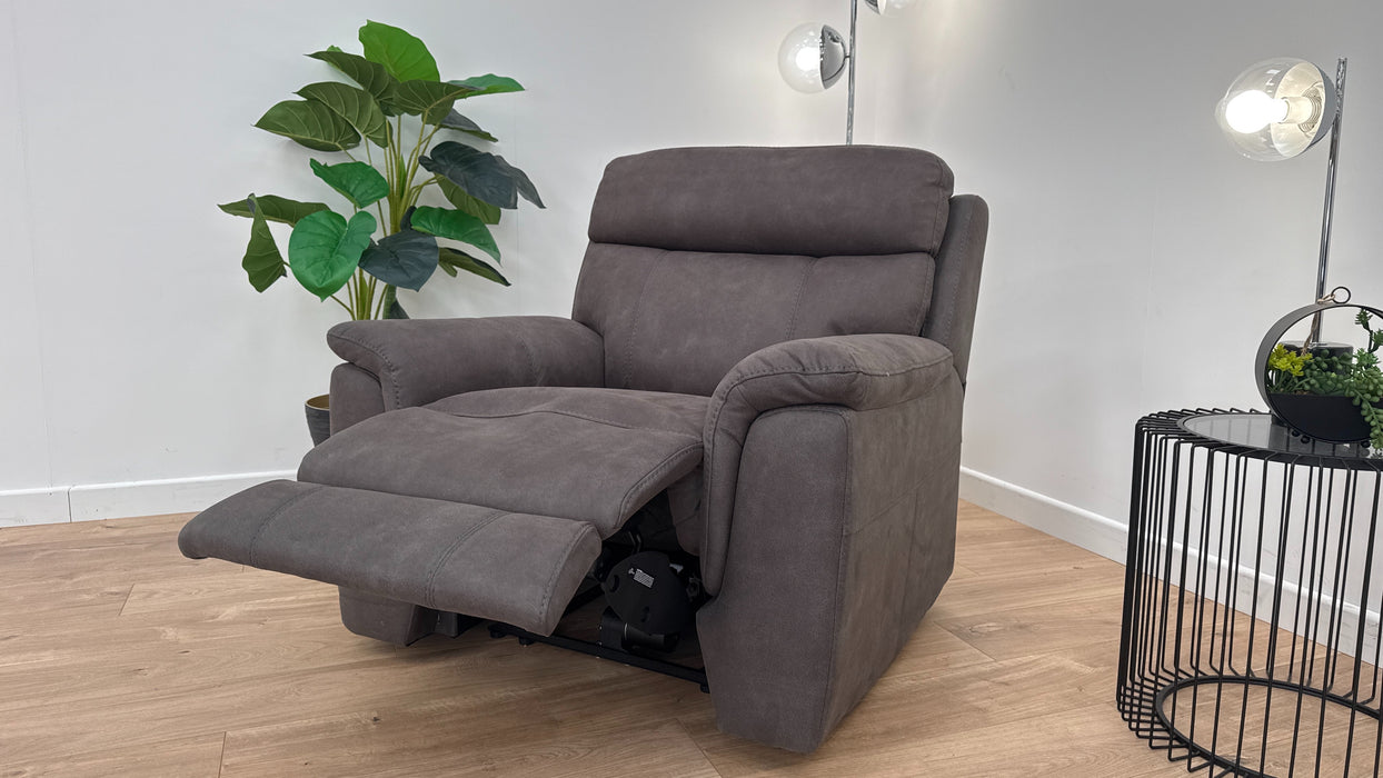 Ronan Power Recliner Chair - Grey