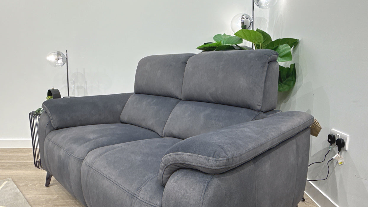 Sofology Bailey Fabric 2 Seater in Lifestyle Flecked Charcoal