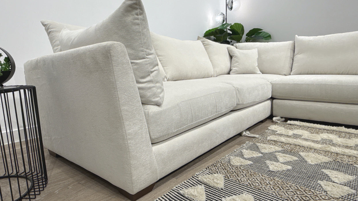 Sofology Tallulah Fabric 2 Corner 2 in Lifestyle Plush Chenille Mist