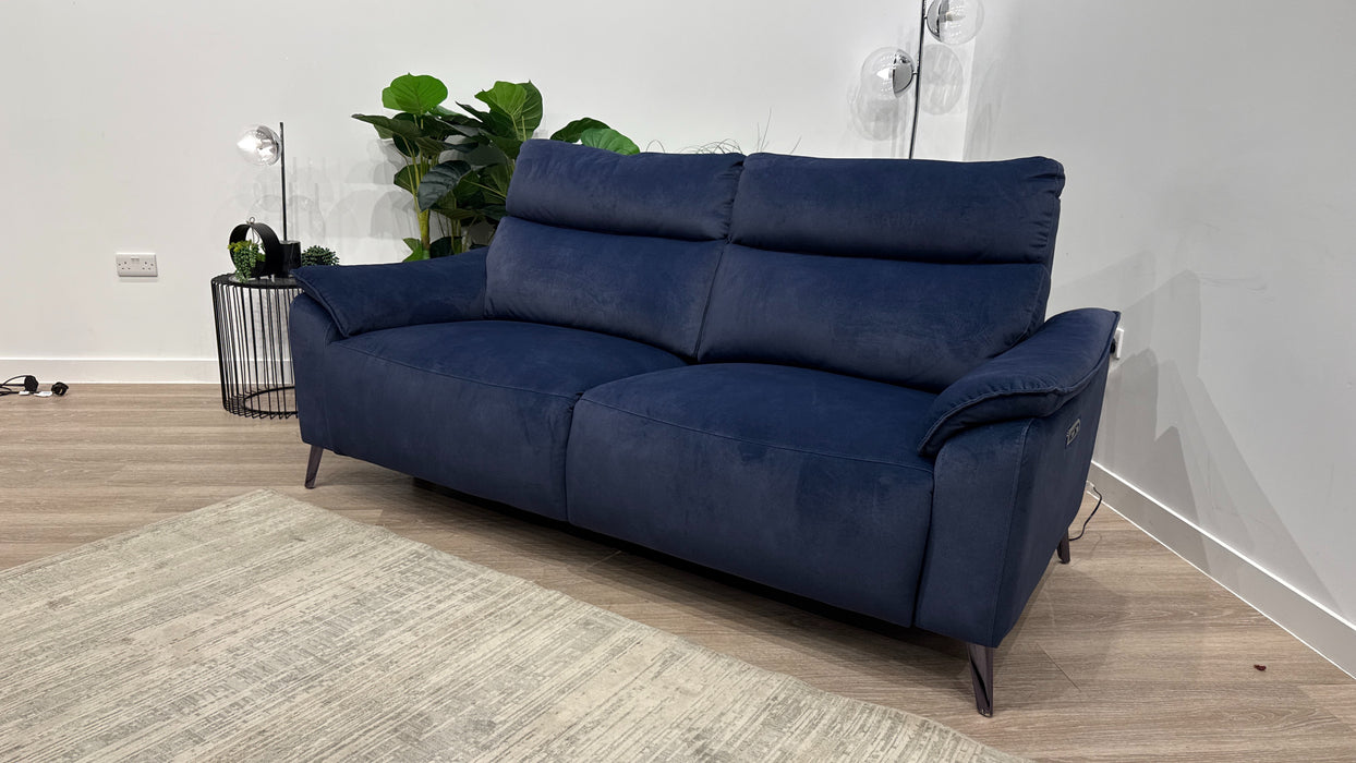 Sofology Arlo Fabric 2.5 Seater Power Recliner in Lifestyle Flecked Navy