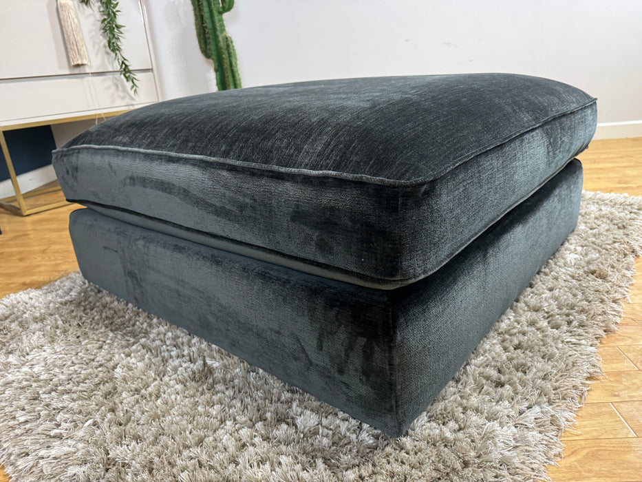 Cavalli Fabric Footstool - Blanik Slate - ( WA2 )