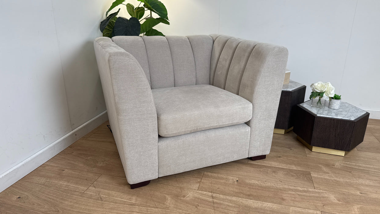 Sofology The Downtown Fabric Chair in Soft Chenille Linen